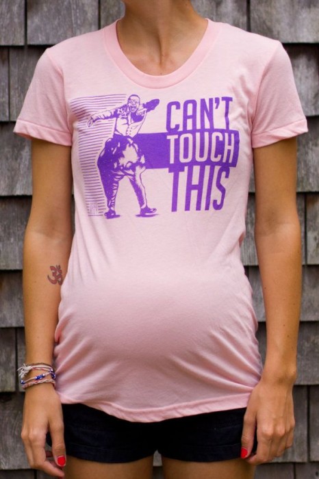 T-shirt De Grossesse Drôle Et Confortable - Manches Courtes En Coton Avec Impression Bébé Humoristique