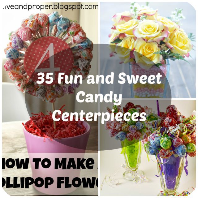 How do you create lollipop centerpieces?