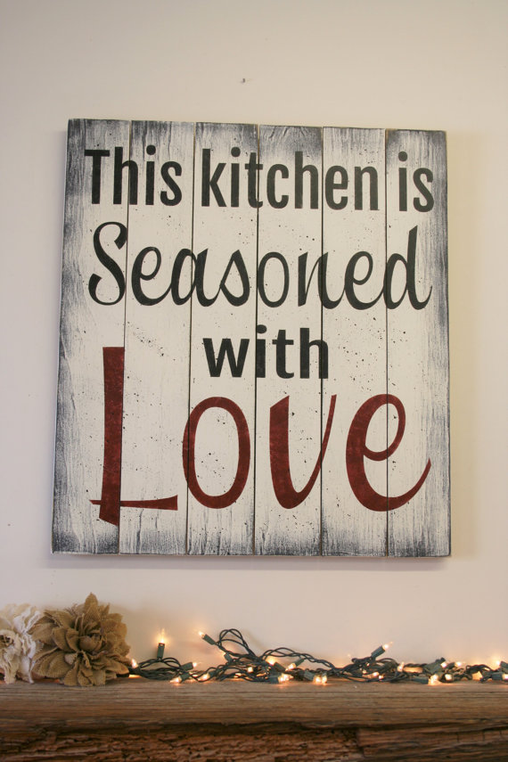 This kitchen is seasoned with Love - BigDIYIdeas.com