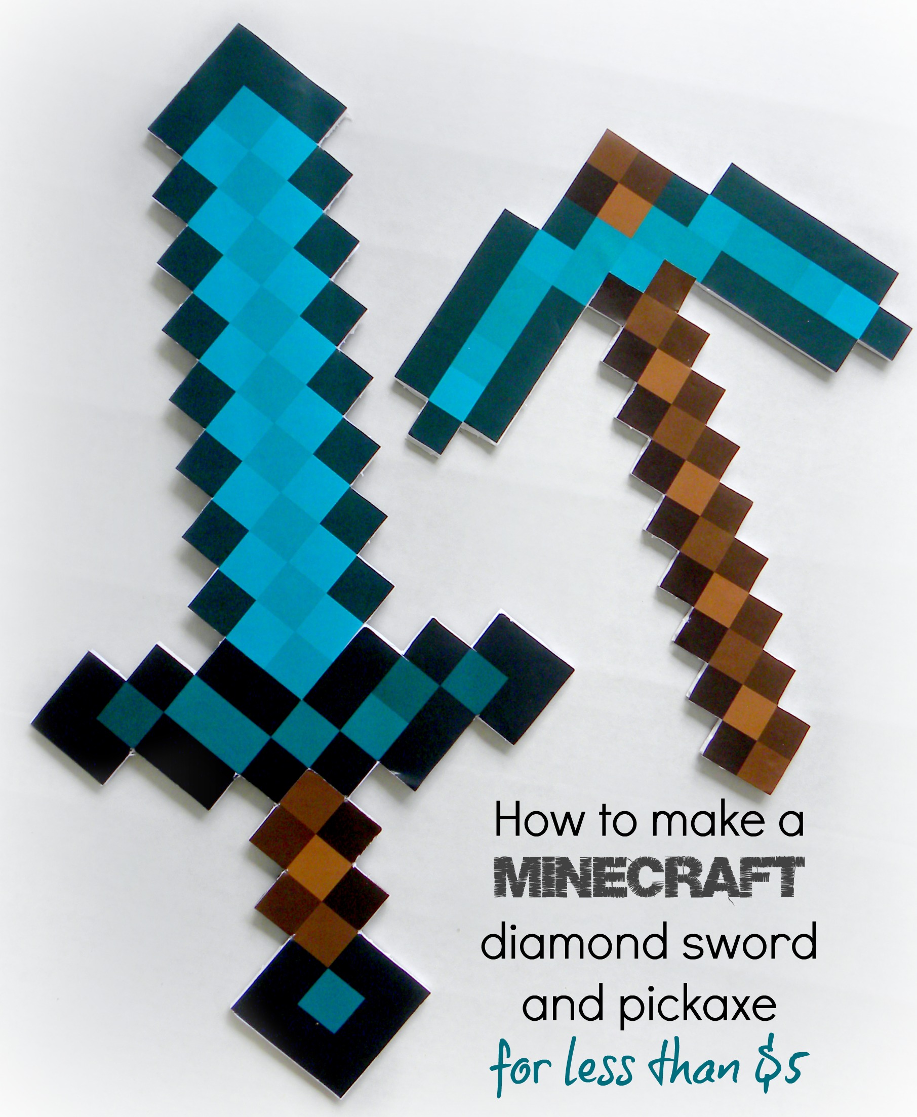 Diy Minecraft Diamond Sword - Do It Yourself