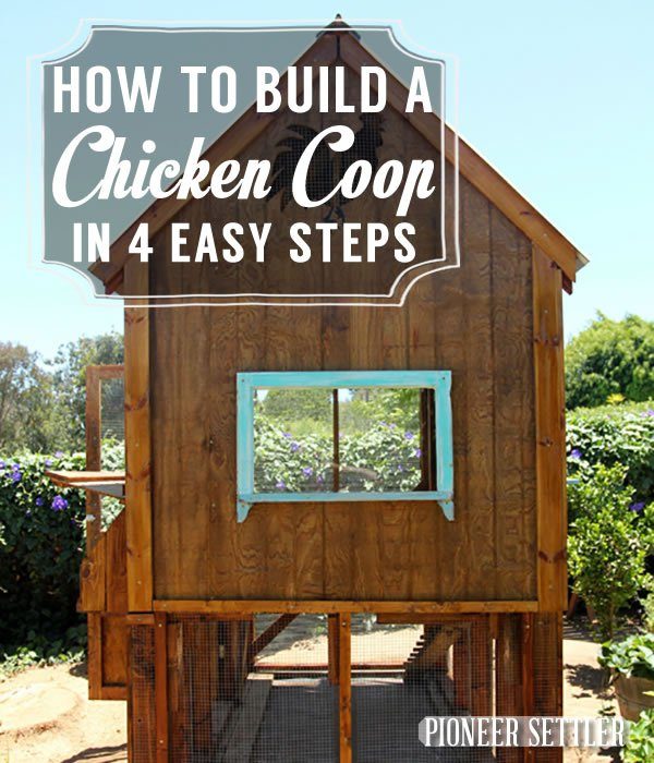 36 DIY Backyard Chicken Coops - How To BuilD A Chicken Coop In 4 Easy Steps 600x700