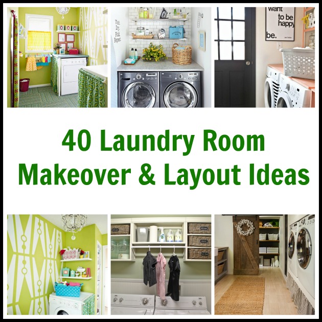 Laundry Room Before & After Makeover & Layout Ideas