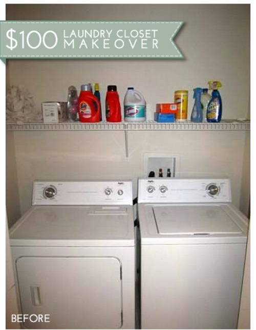 Laundry Room Before & After Makeover & Layout Ideas