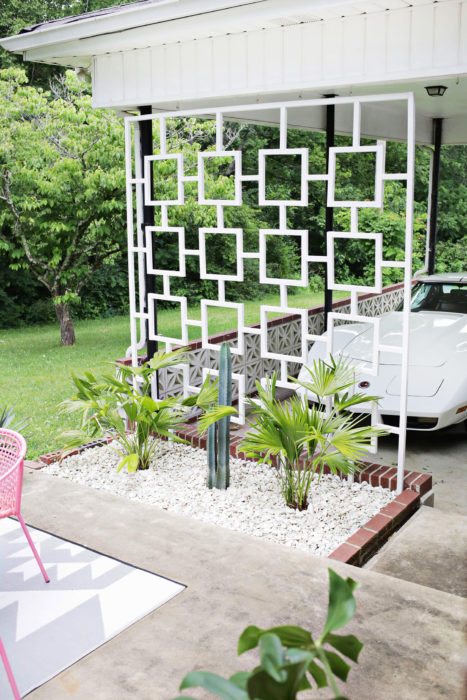 Mid Century Trellis DIY 467x700