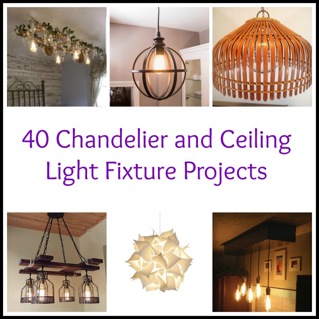 40 DIY  Chandelier and Ceiling Light  Fixture Ideas 